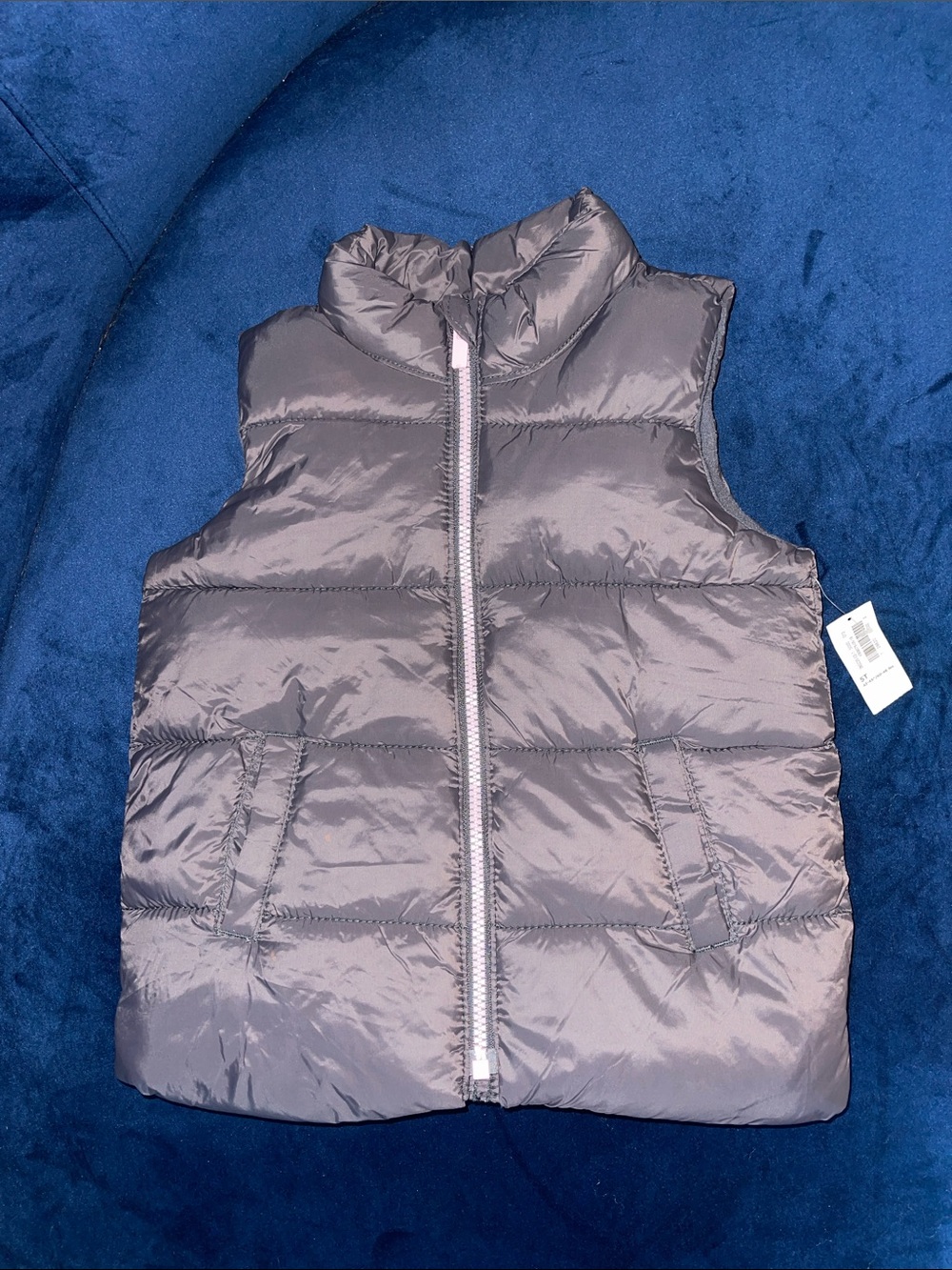 Old Navy Gray Puffer Vest for Kids